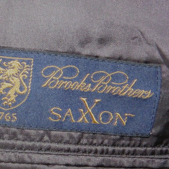 Brooks Brothers 1818 Madison Saxxon Gray Herringbone Two Button Suit 46XL - Picture 13 of 14